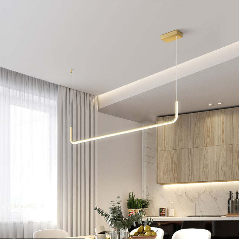 Edge - Modern LED Pendant Light in Metal and Silicone