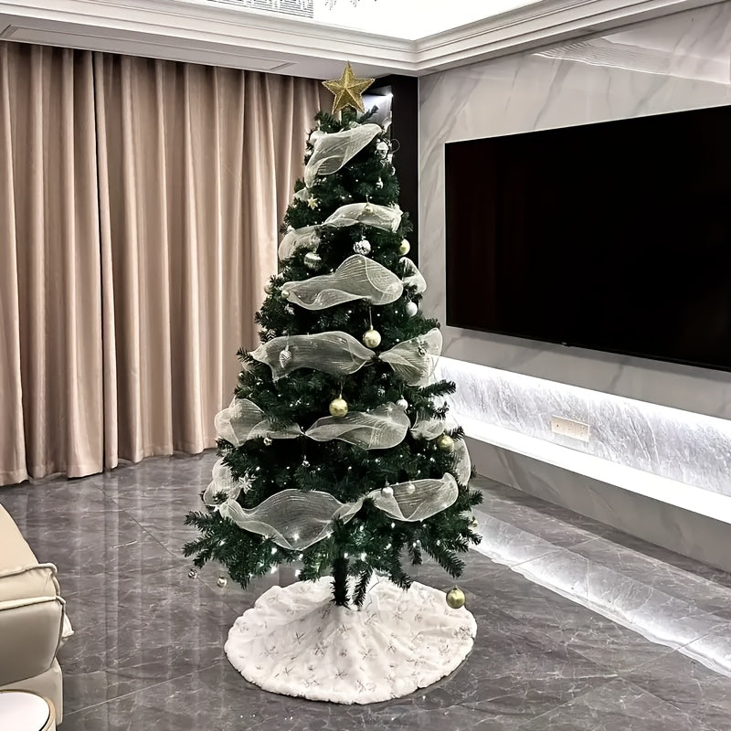 AvenlyHome| 82 Inch Artificial Tree Foliage | 3 Tier Base | 1 Green | Low Maintenance
