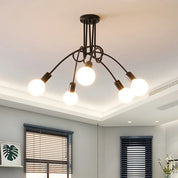 American Vintage Chandelier - Wrought Iron LED Pendant Light