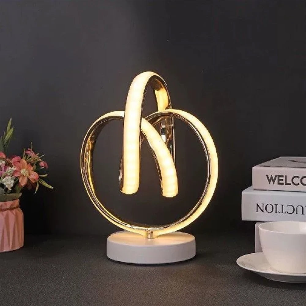 Minimalist LED Table Lamp - Curved Design for Stylish Home Décor