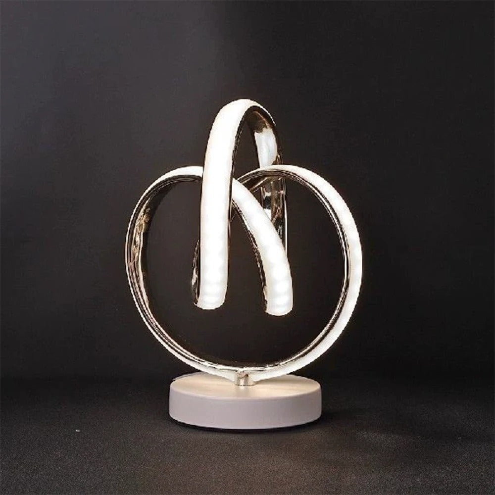 Minimalist LED Table Lamp - Curved Design for Stylish Home Décor