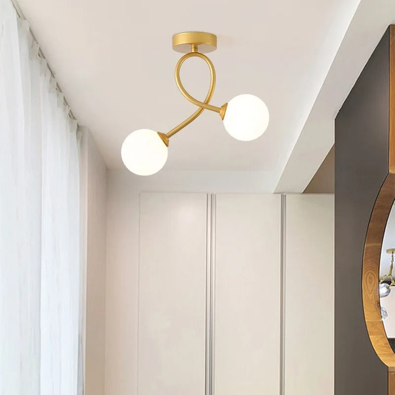 Modern Glass Ceiling Lamp - Minimalist Design for Any Space
