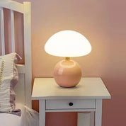 Mushroom Small Table Lamp - Cream Wind Ceramic