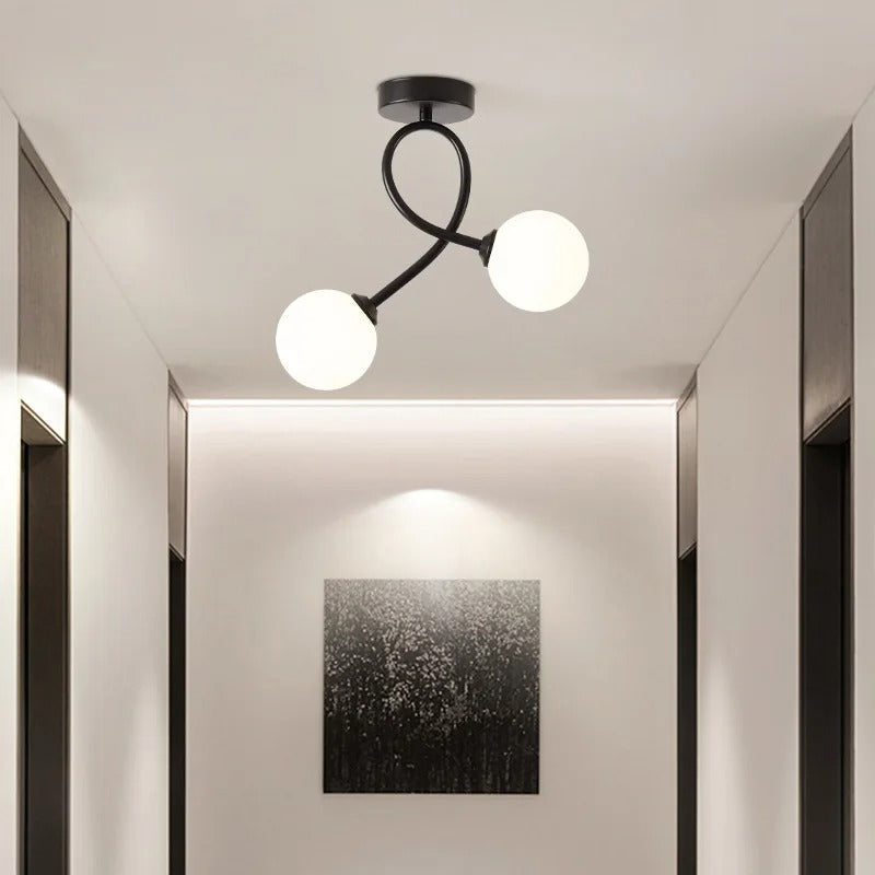 Modern Glass Ceiling Lamp - Minimalist Design for Any Space