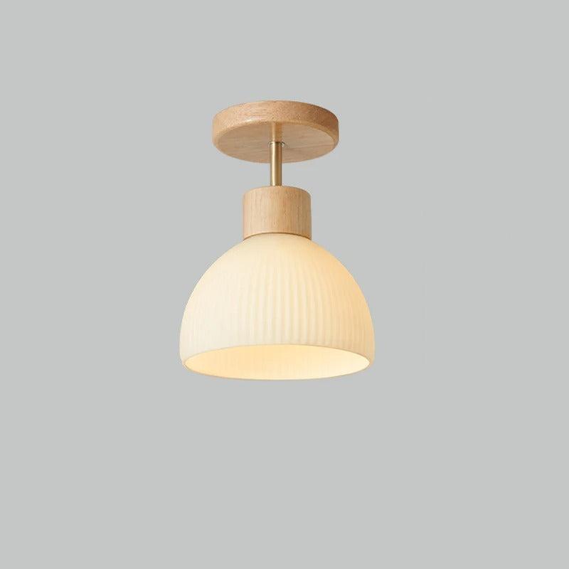 Phyval Nordic Japanese Style Ceiling Light - Simple Wooden Grass Lighting