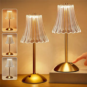 Rechargeable Crystal Desk Lamp - Eye-Caring & Dimmable
