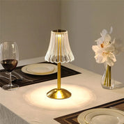 Rechargeable Crystal Desk Lamp - Eye-Caring & Dimmable