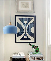Pendant Lights Made of Metal and Wood in Soft Pastel Shades