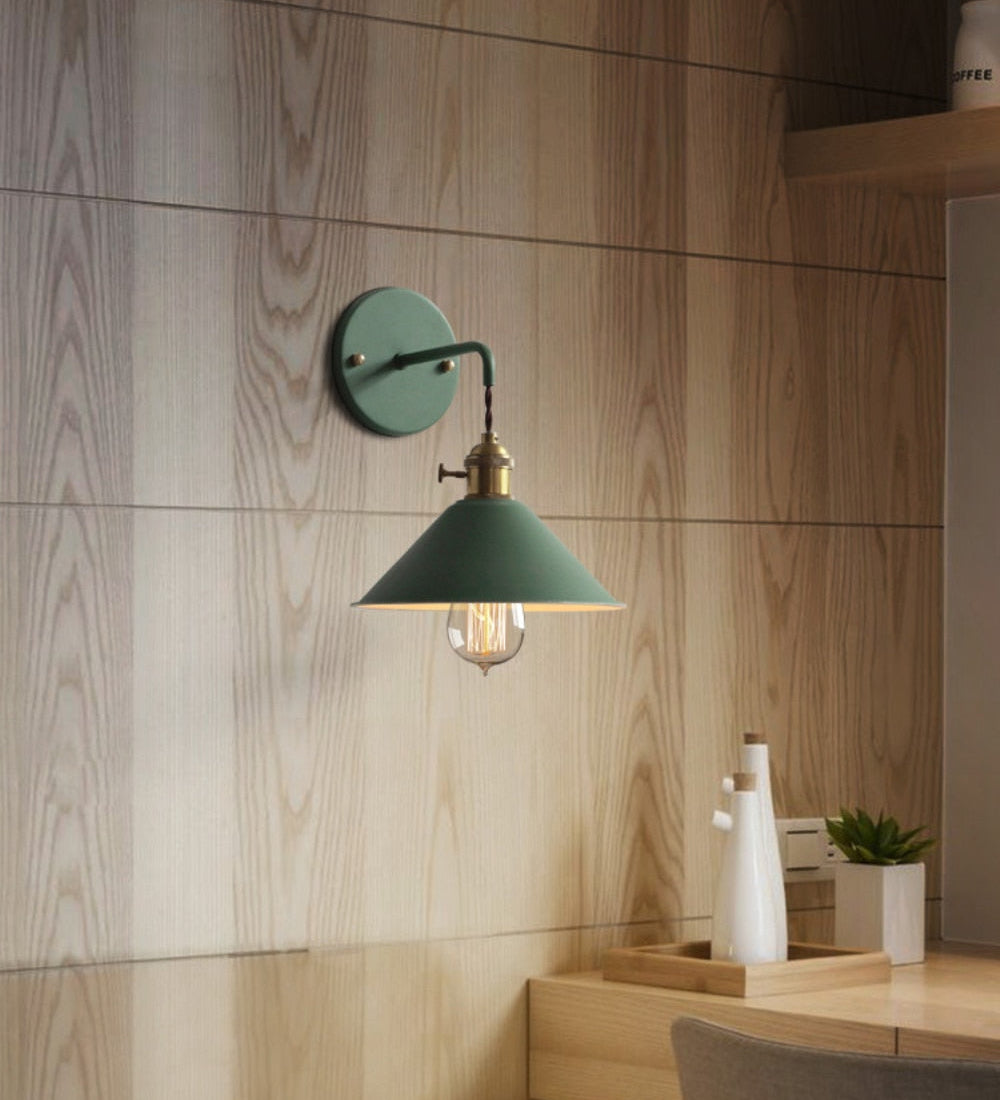 Vintage Wall Lamps in Lively Colours