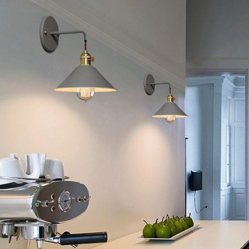 Vintage Wall Lamps in Lively Colours