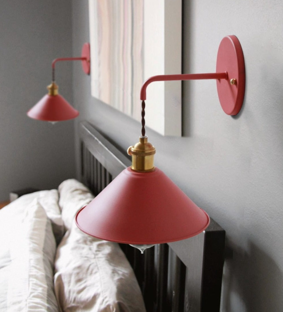 Vintage Wall Lamps in Lively Colours