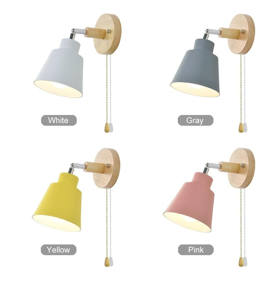 Rotatable Collin Wall Lamp with Pull Chain Switch