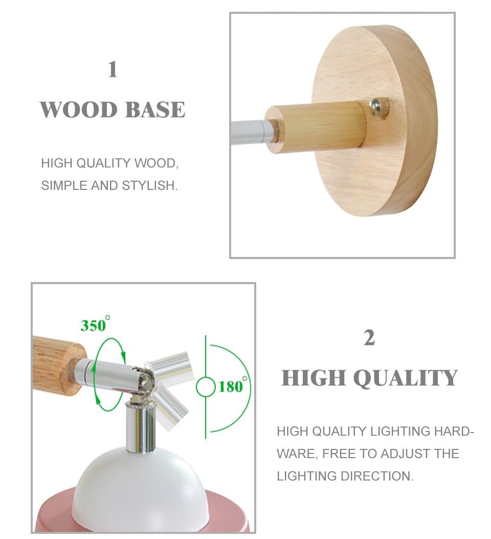 Rotatable Collin Wall Lamp with Pull Chain Switch