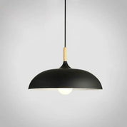 Pendant Lights Made of Metal and Wood in Soft Pastel Shades