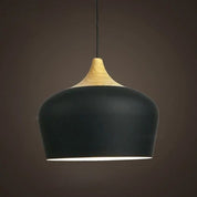 Pendant Lights Made of Metal and Wood in Soft Pastel Shades