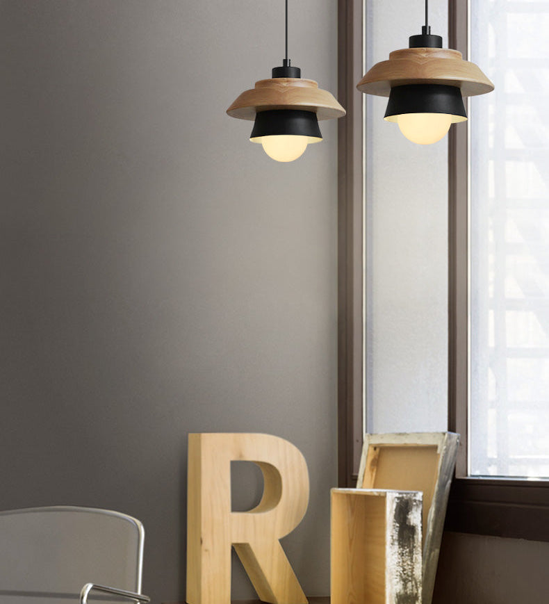 Wooden Pendant Lights from Scandinavia