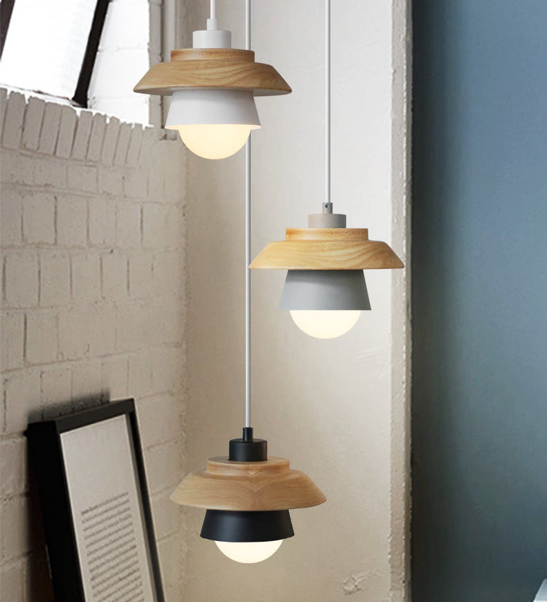 Wooden Pendant Lights from Scandinavia