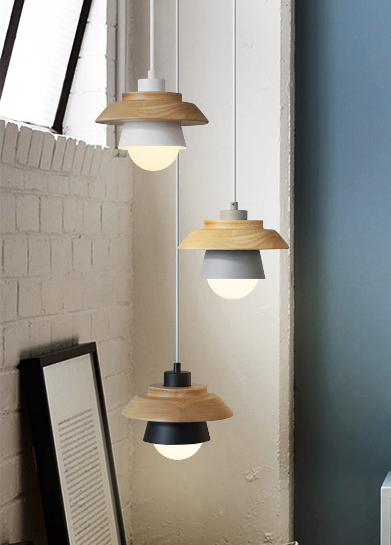 Modern Scandinavian Wooden Pendant Light