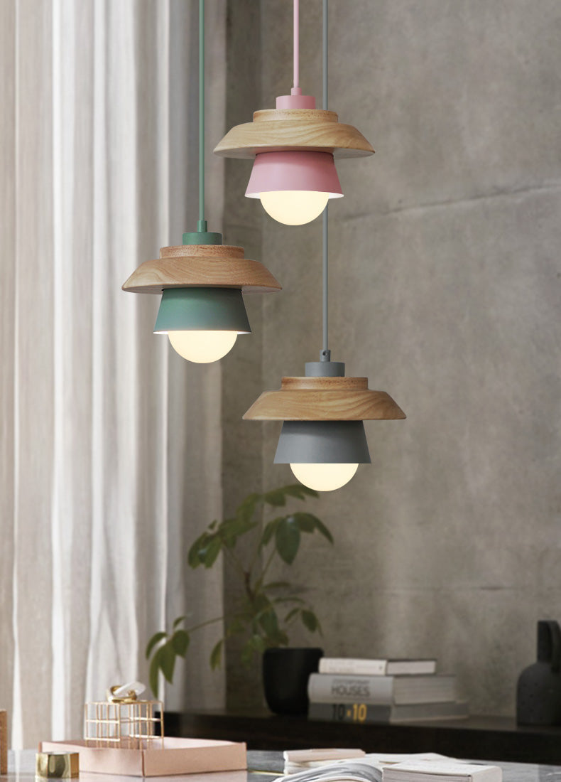 Modern Scandinavian Wooden Pendant Light