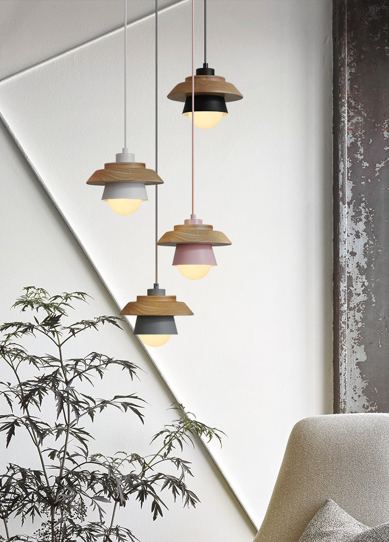 Modern Scandinavian Wooden Pendant Light