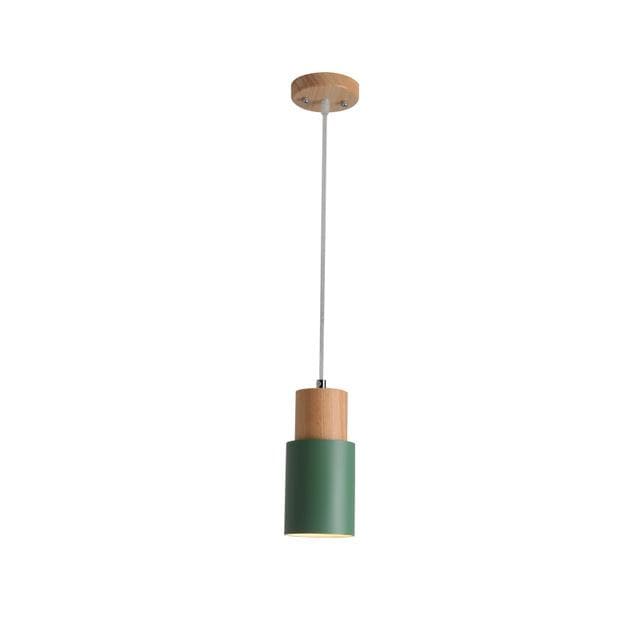Ingrid Scandinavian Pendant Lamp in Wood and Metal