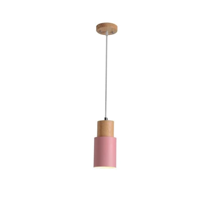 Ingrid Scandinavian Pendant Lamp in Wood and Metal