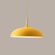 Pendant Lights Made of Metal and Wood in Soft Pastel Shades