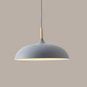 Pendant Lights Made of Metal and Wood in Soft Pastel Shades