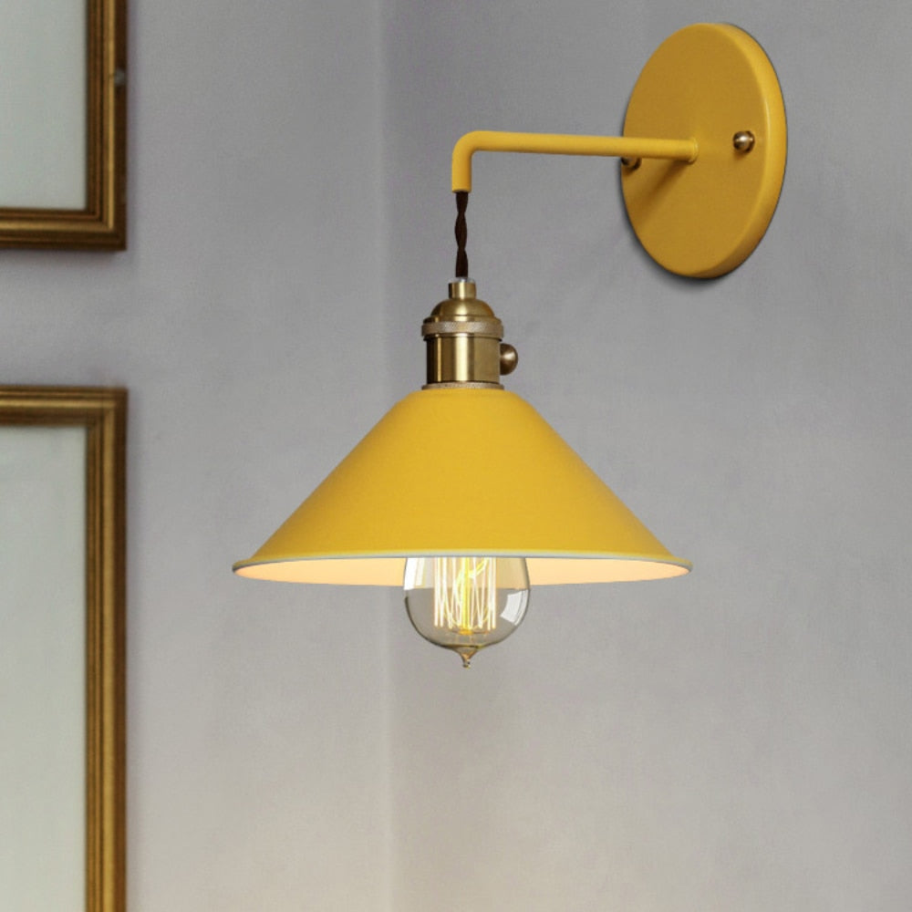 Vintage Wall Lamps in Lively Colours