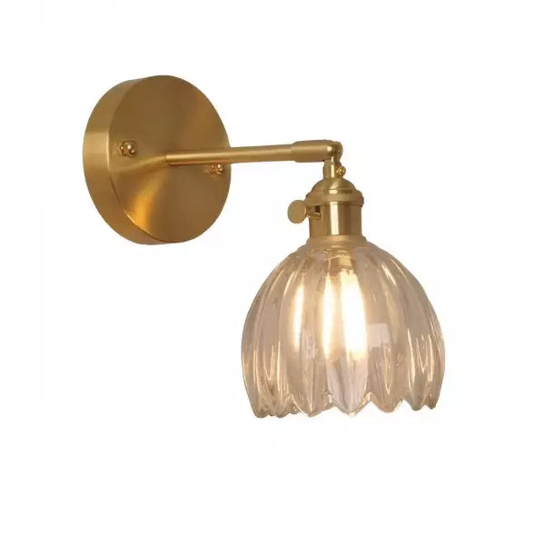 Retro – Wall Lamp Glass Tulip Bud