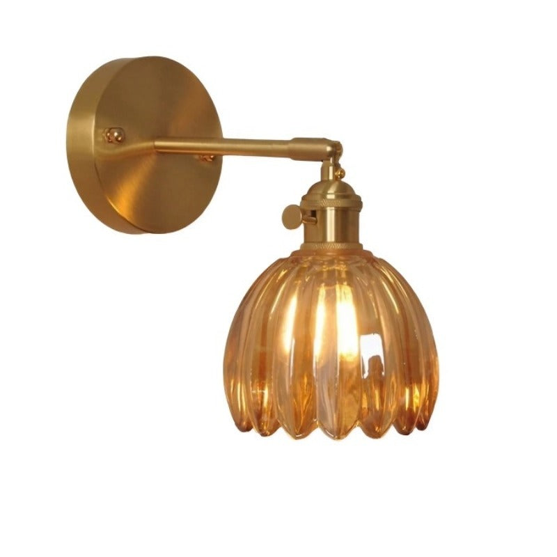 Retro – Wall Lamp Glass Tulip Bud