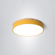Morandi Modern Ceiling Lamp White Grey Metal Wood Bedroom Living Room