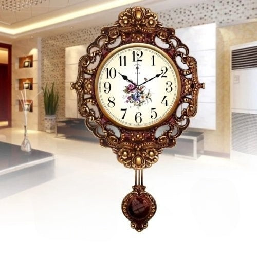 GlowLux - Luxe Swirling Wall Clock
