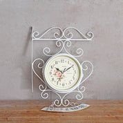 Elegant Double-Sided Garden Wall Clock | Stylish Clock for Outdoor Spaces