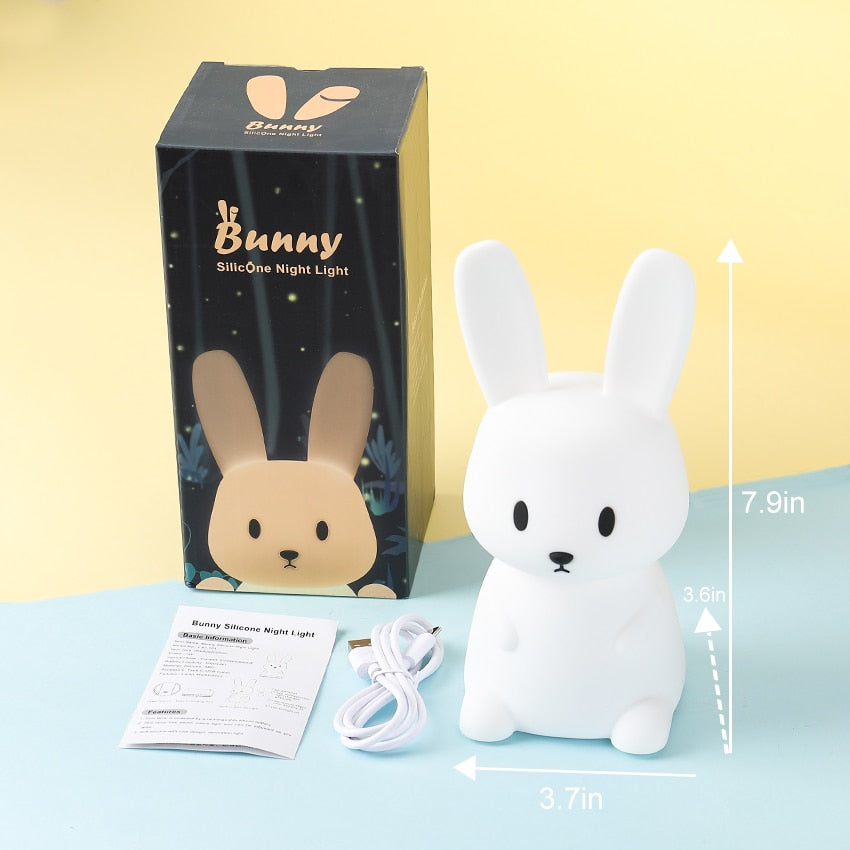 Touch-LED Night Light Wall Clock for Children